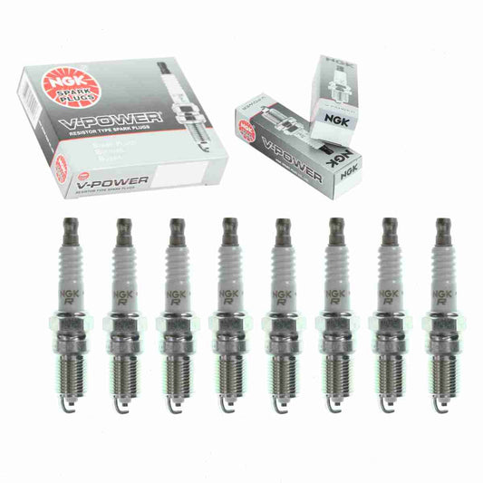 8 pc NGK V-Power Spark Plugs Ford F-250 Super Duty 5.4L V8 1999-2004