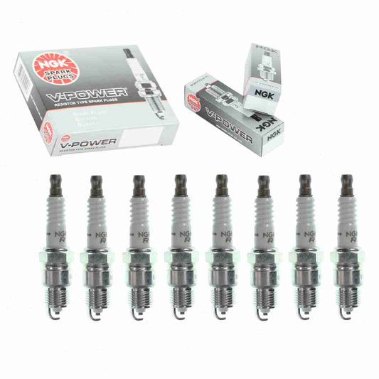 8 pc NGK V-Power Spark Plugs Ford Mustang 4.2L 5.0L V8 1979-1995