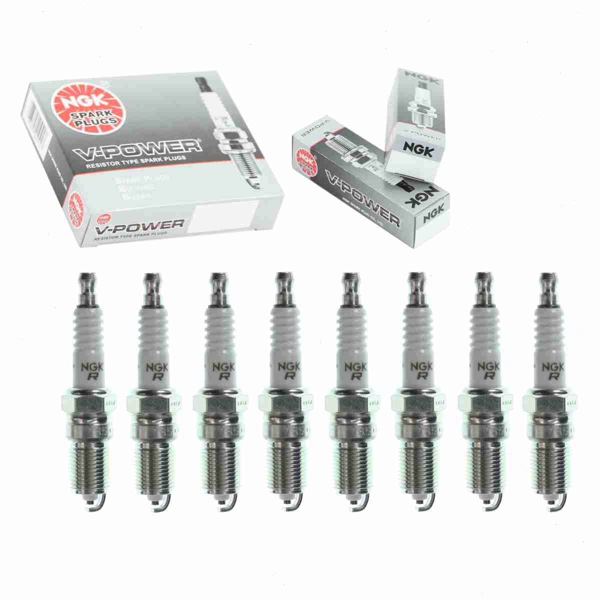 8 pc NGK V-Power Spark Plugs GMC Sierra 2500 5.3L 6.0L V8 1999-2004