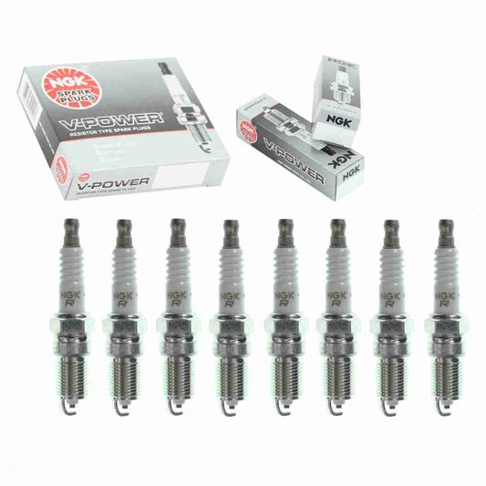 8 pc NGK V-Power Spark Plugs Lincoln Navigator 5.4L V8 1998-2004