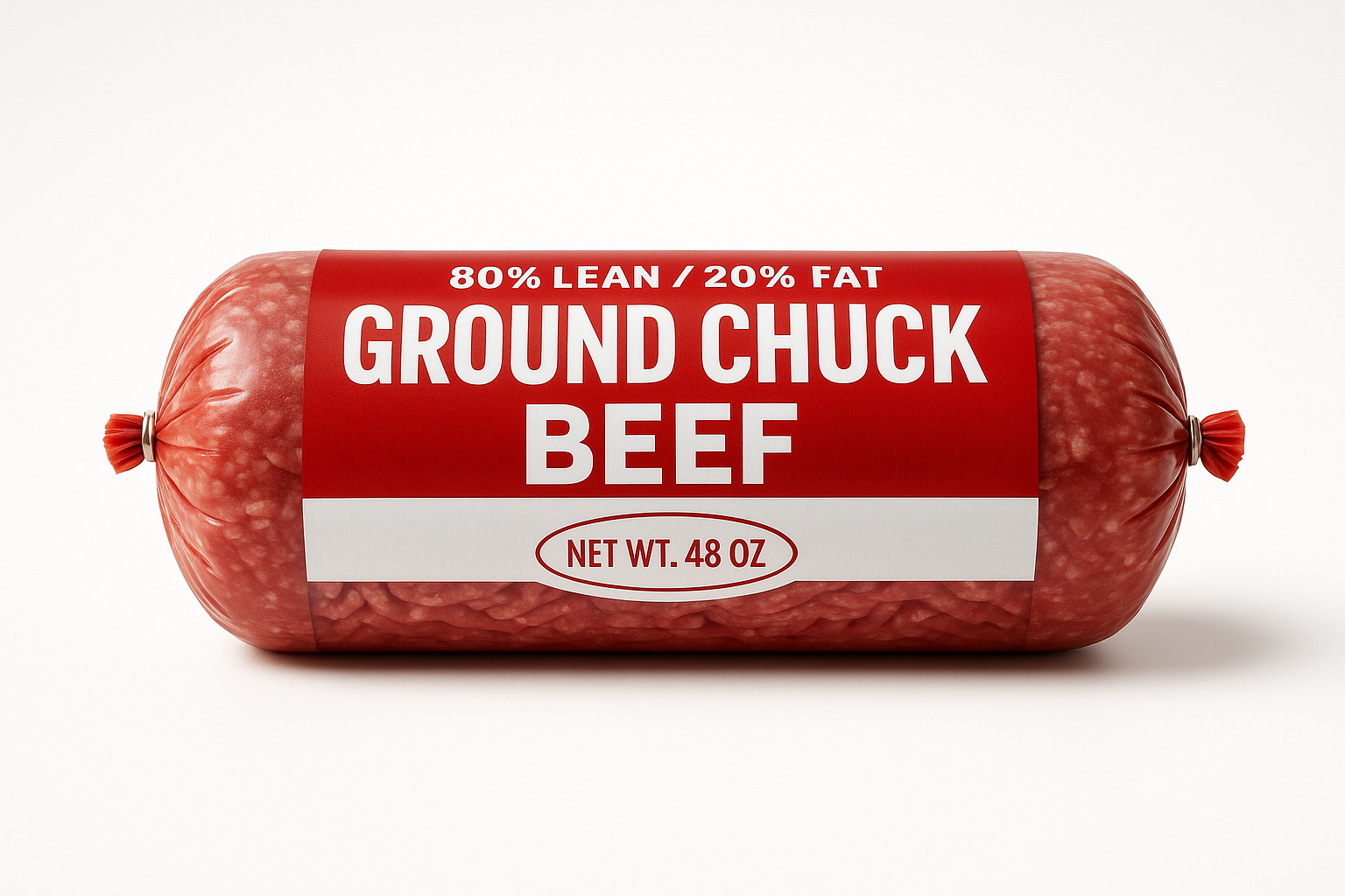 80% Ground Chuck Chubs 48 oz