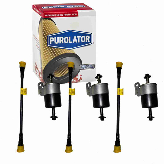 3 pc Purolator F54672 Fuel Filters for 10065641 10140514 101405141 23487 25121656 25121970 33314 33487 3487 52074 86314 86487 95314 95487 ALG-4580A BF1172 BG4672 F54672P FF-4672 FF4672 FF5184 FF607