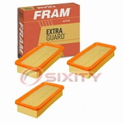 3 pc FRAM CA10088 Extra Guard Air Filters for 17220-RDA-A10 83224 A25787 FPCA10228 MGA10228 SA10551 VA-351 Intake Inlet Manifold Fuel Delivery Filters Fits select: 2006-2011 HYUNDAI ACCENT