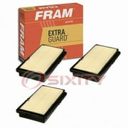3 pc FRAM CA6807 Extra Guard Air Filters for 6851 6I-2500 A1589C AF2199 AF25112M LA1327 Intake Inlet Manifold Fuel Delivery Filters Fits select: 1990-1993 HONDA ACCORD