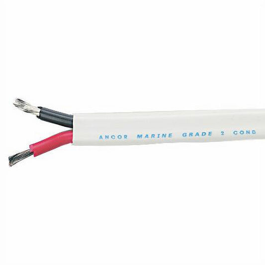 Ancor 121310 Duplex Cable, 12/2 AWG (2 x 3mm2), Flat - 100ft, Black/Red