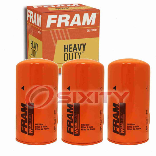 3 pc FRAM PH3976A Heavy Duty Engine Oil Filters for BD7028 LF3830 LF456 ME013343 Oil Change Lubricant Filters