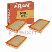 3 pc FRAM CA7628 Extra Guard Air Filters for 6478 A2849C AF1056 AF7918 AF7937 FS05-13-Z40 LA1516 Intake Inlet Manifold Fuel Delivery Filters Fits select: 1993-2002 NISSAN QUEST