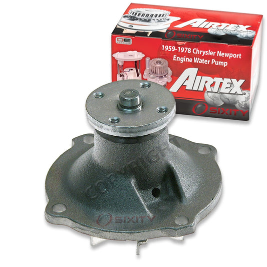 Airtex Engine Water Pump Chrysler Newport 5.9L 6.3L 6.6L 6.7L 7.0L 7.2L V8 1959-1978