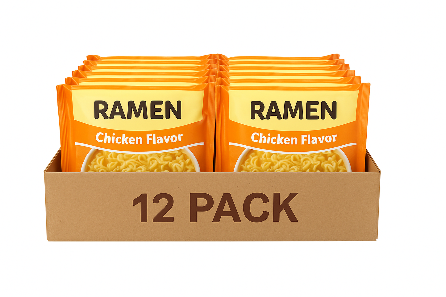 RAMEN Chicken Flavor Noodle Soup 12/Pk (3 oz)