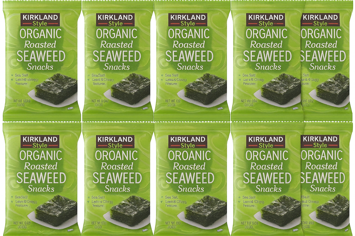 Kirkland Signature Organic Roasted Seaweed, 10 ct