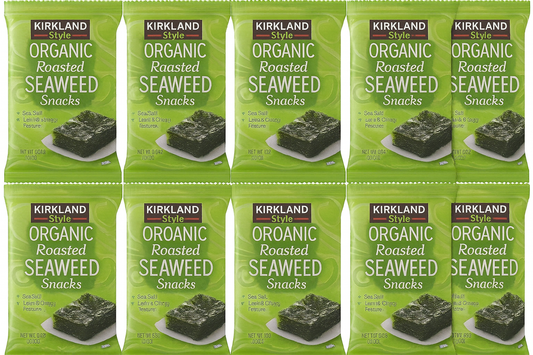 Kirkland Signature Organic Roasted Seaweed, 10 ct
