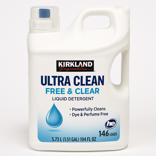 Kirkland Signature Ultra Clean Free & Clear HE Liquid Detergent