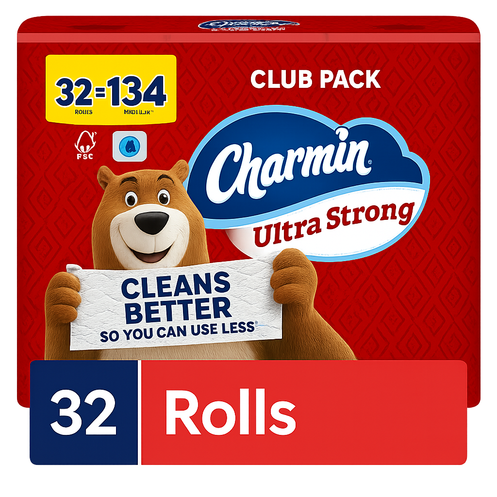 Charmin Ultra Strong 2-Ply Toilet Paper 32 rolls, 231 sheets/roll