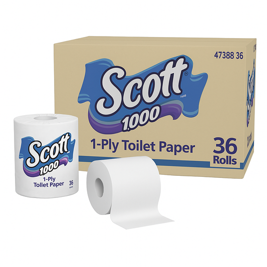 Scott 1000 1-Ply Toilet Paper 36 rolls, 1,000 sheets/roll