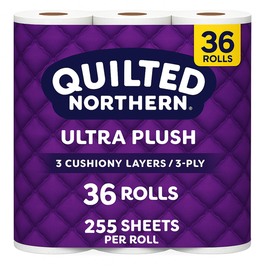 Quilted Northern Ultra Plush 3-Ply Toilet Paper 36 rolls, 255 sheets/roll