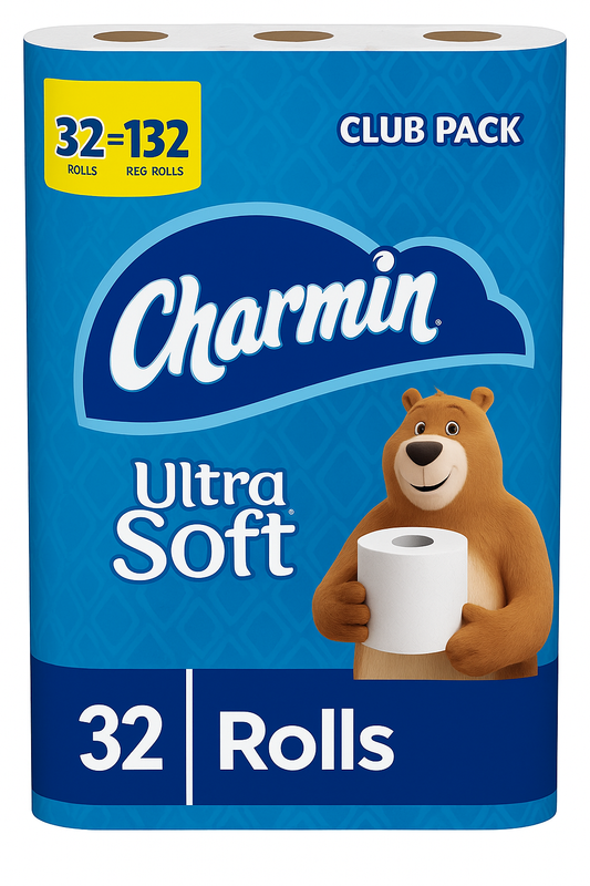 Charmin Ultra Soft 2-Ply Toilet Paper 32 rolls, 231 sheets/roll