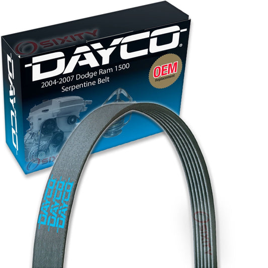 Dayco Main Drive Serpentine Belt Dodge Ram 1500 3.7L 4.7L V6 V8 2004-2007