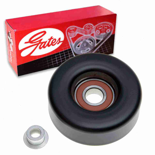 Gates DriveAlign Drive Belt Idler Pulley Jeep Wrangler 2.5L 4.0L 4.2L L4 L6 1987-2002