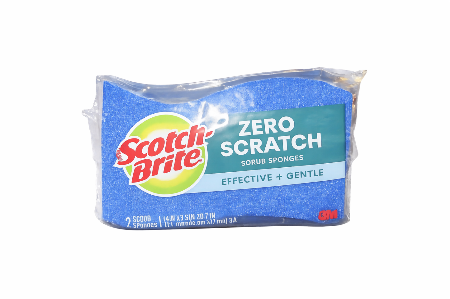 Scotch-Brite® Non-Scratch Multi-Purpose Scrub SpongeBlue, 3/Pack