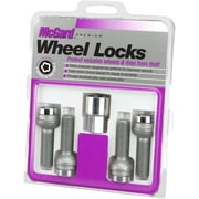 McGard 28017 Chrome Bolt Style Radius Seat Locks (M14 x 1.5 Thread Size) - Set of 4