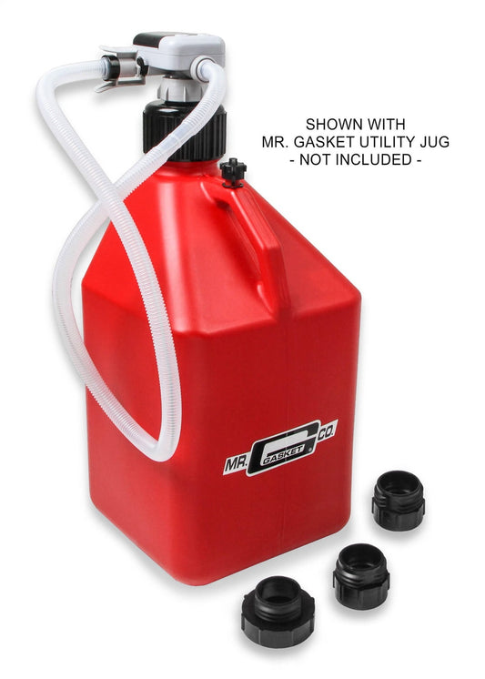 Mr. Gasket 8000MRG Fuel Transfer Pump; Battery Operated; Compatible w/Gasoline/Diesel/Kerosene;