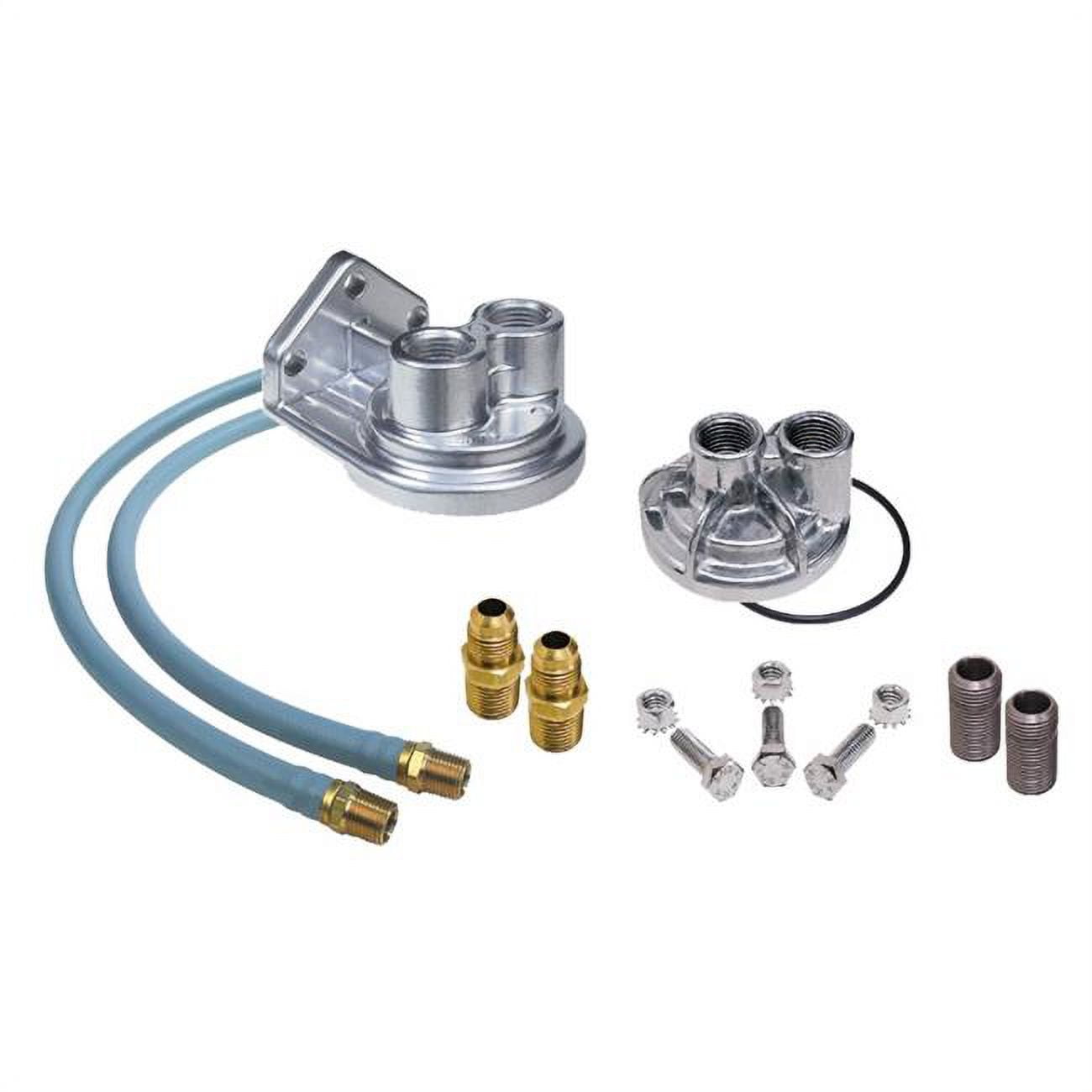 Trans-Dapt 1120 TDP1120 OIL FLTR RELO KIT SNGL BOP Fits select: 2002-2006 CADILLAC ESCALADE, 2004-2005 CADILLAC CTS