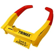 Trimax Deluxe Universal Anti Theft Trailer Wheel Safety Steel Chock Lock