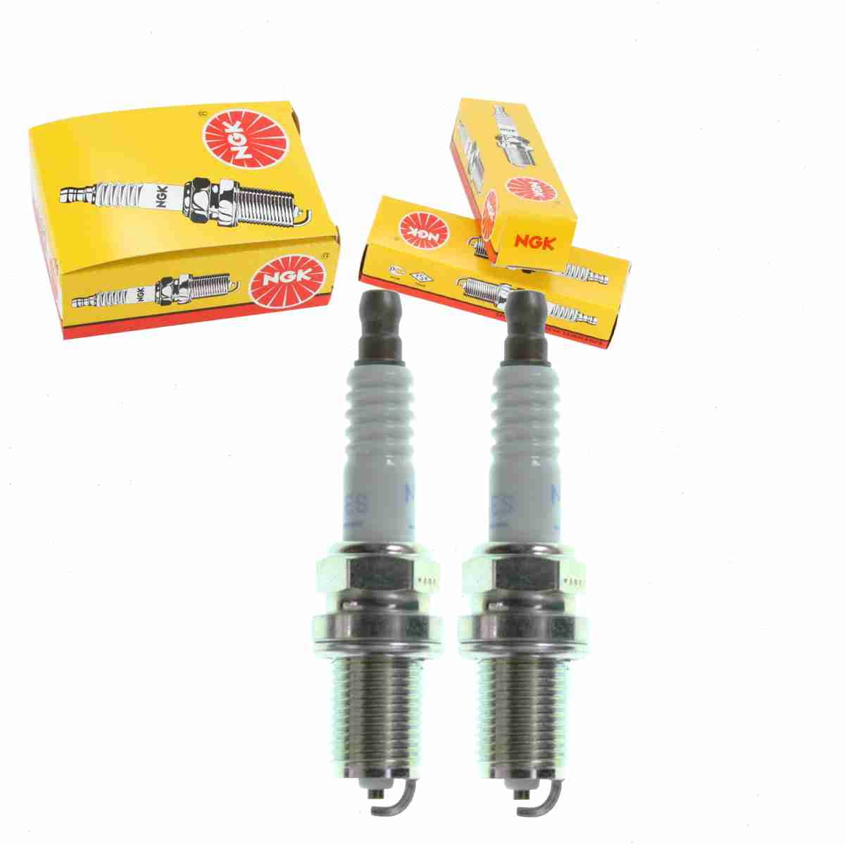 2 pc NGK 6364 Standard Spark Plugs for 04886219 18814-08061 4886219 8M0061474 AGPR22CD AGPS22C AGPS32C BUJ00025 DR15YC DR15Z FR7DE K6RTC Ignition Wire Secondary