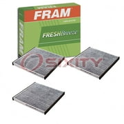 3 pc FRAM CF10132 Fresh Breeze Cabin Air Filters for 101038 221 830 0318 5197137 AFC1656 CF-213 E2919LC HVAC Heating Ventilation Air Conditioning Vent Filters Fits select: 2002-2006 TOYOTA CAMRY