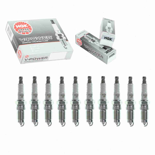 10 pc NGK 7060 V-Power Spark Plugs for 1765261 1835212T 1844054T 2543 2544 2544BP 2545 2545BP 2545DP2 2546 2546BP 403 403CC 407 407C2 407S 5143 5144 5144BP 5144DP2 7581 7582 7590 763 764 764BP 764DP2