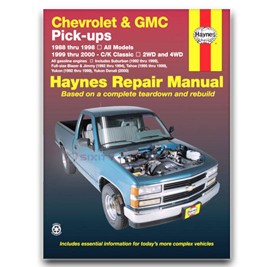 Haynes Repair Manual GMC K1500 1988-1998