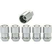 McGard 24538 RV Chrome Cone Seat Wheel Lock 5 Piece Set with Key