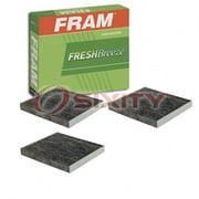3 pc FRAM CF11671 Fresh Breeze Cabin Air Filters for 041-0821 3075001-3 C36204C E2978LC-2 LF627 PO-5692 WP842 HVAC Heating Ventilation Air Conditioning Vent Filters Fits select: 2016-2023 RAM 1500