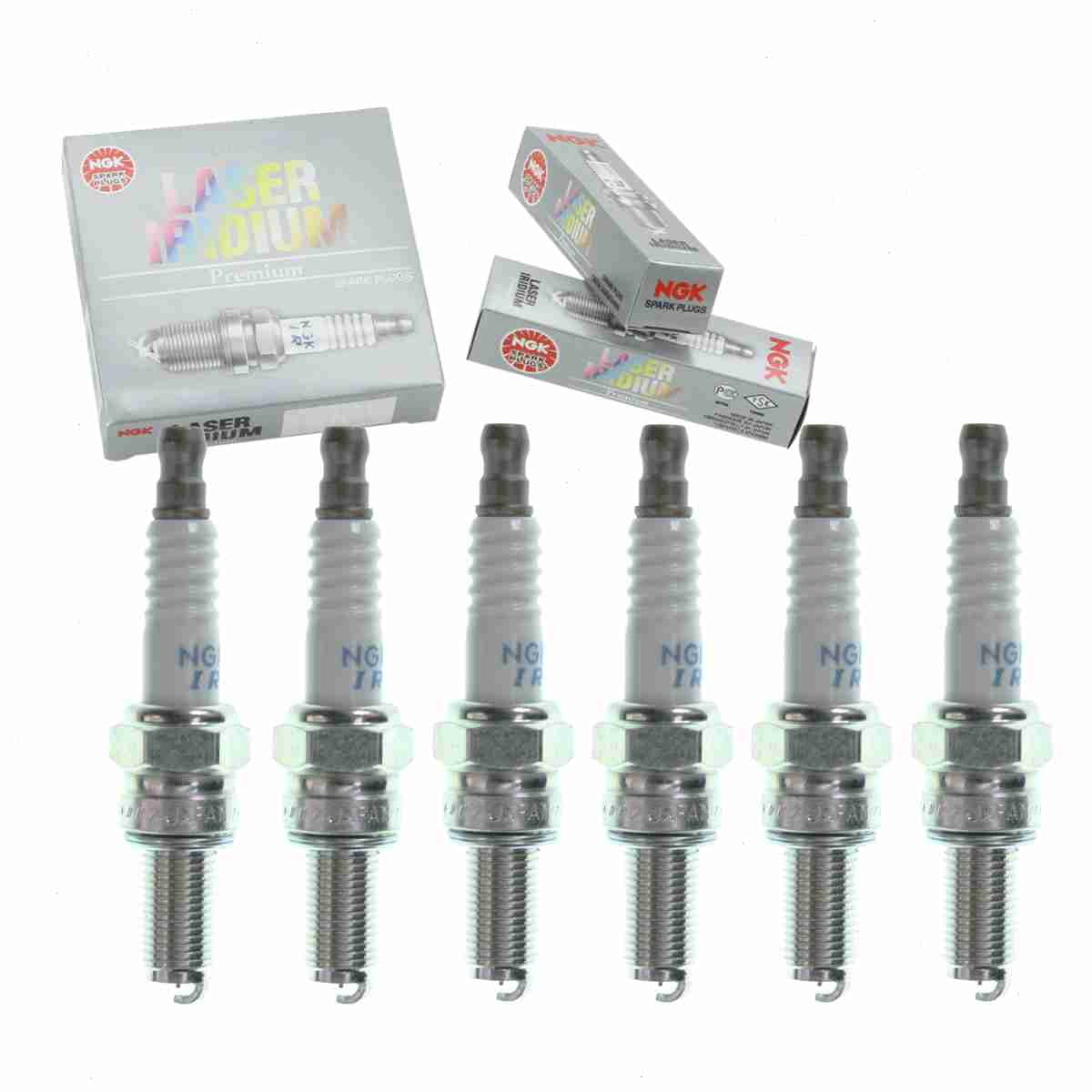 6 pc NGK 91360 Laser Iridium Spark Plugs for Ignition Wire Secondary