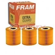 3 pc FRAM CH8712 Extra Guard Engine Oil Filters for 021 115 562A 1-5242 BT07-19-823 CF479 E7GZ-7A377-A MV320 Oil Change Lubricant Filters Fits select: 2003-2011 VOLVO XC90, 2003-2007 VOLVO XC70