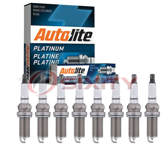 8 pc Autolite AP5324 Platinum Spark Plugs for 446 4505 5018 5614001 HR10HC Ignition Wire Secondary