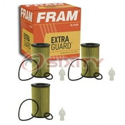 3 pc FRAM CH10295 Extra Guard Engine Oil Filters for 04152-37010 10-20300 21-8020 E5206 HF126 LF640F Oil Change Lubricant Filters Fits select: 2007-2021 TOYOTA TUNDRA, 2008-2022 TOYOTA SEQUOIA