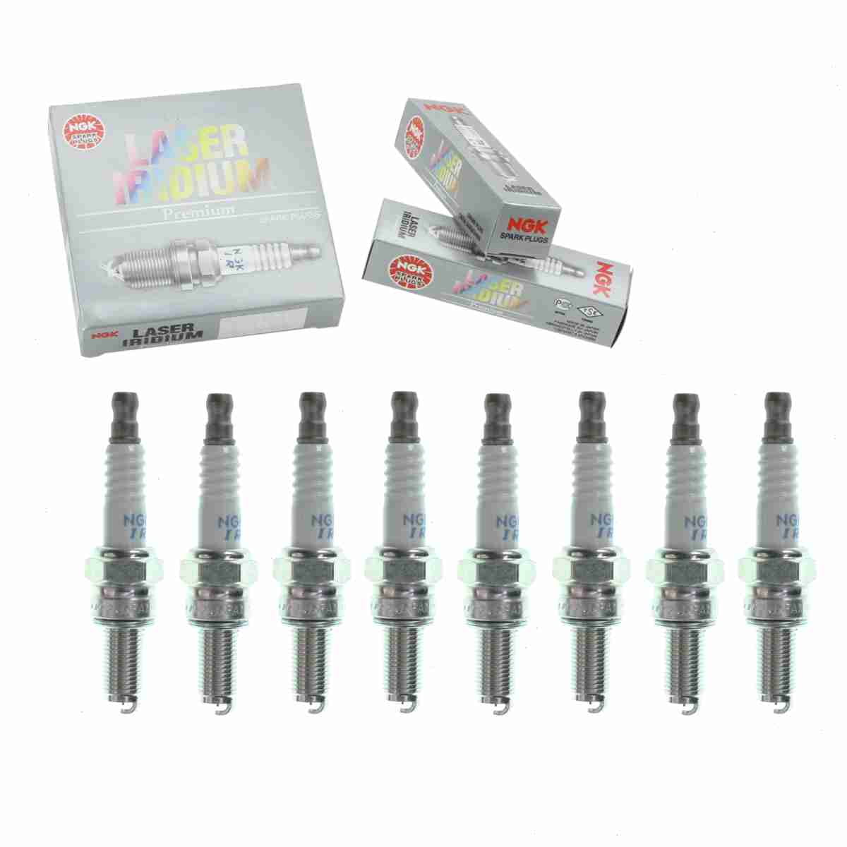 8 pc NGK 91360 Laser Iridium Spark Plugs for Ignition Wire Secondary