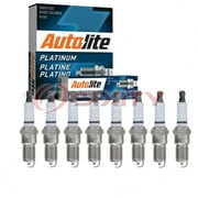 8 pc Autolite AP5243 Platinum Spark Plugs for 19145295 6111 AGSF23C R42LTSM Ignition Wire Secondary Fits select: 2011-2019 CHEVROLET SILVERADO, 2013-2019 GMC SIERRA