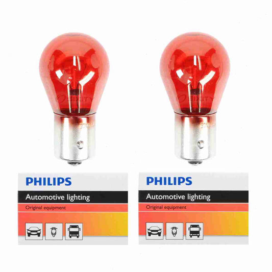 2 pc Philips HiPerVision Brake Light Bulbs Saab 9-3 9-3X 2008-2011 Electrical Lighting Body Exterior