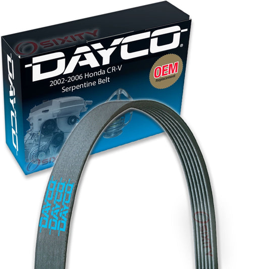 Dayco Main Drive Serpentine Belt Honda CR-V 2.4L L4 2002-2006