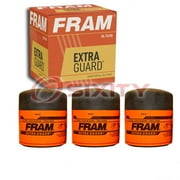 3 pc FRAM PH3387A Extra Guard Engine Oil Filters for 523541 63796-77A A16 LF600 PF1786 PH7022 Oil Change Lubricant Filters Fits select: 2005-2009 CHEVROLET EQUINOX, 1977-2005 BUICK LESABRE