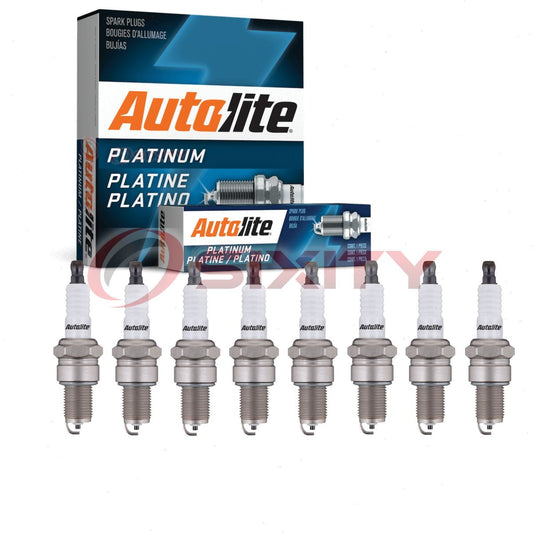 8 pc Autolite AP63 Platinum Spark Plugs for 1034 300 3043 4 4103 AG12 Ignition Wire Secondary