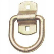 CURT 83740 3 x 3-Inch Surface-Mounted Trailer D-Ring Tie Down Anchor, 11,000 lbs Break Strength