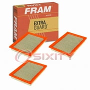 3 pc FRAM CA8040 Extra Guard Air Filters for A2058C A646 AF26318 AF7913 CA5291 CFA1080 LA1524 Intake Inlet Manifold Fuel Delivery Filters Fits select: 1998,2000 HONDA CIVIC