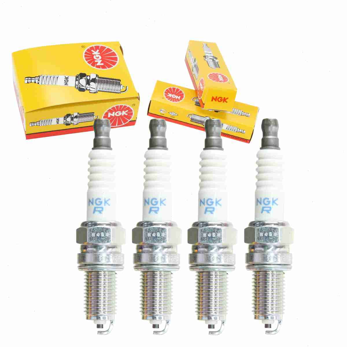 4 pc NGK 3481 Standard Spark Plugs for 09482-00446 1413211S 1765258 1A04-18-110 22401-C99X0 3178 3278 3283 7416 948 98069-5697Q D5RTC MS851316 RA10HC RA8GHC XU20EP-U XU20EPR-U XU20EPRZU YR7LPP332W