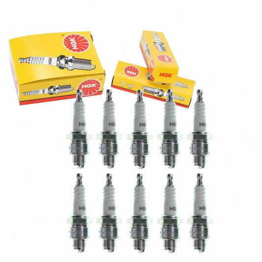 10 pc NGK 3212 Standard Spark Plugs for 166 167-0237 215 235040S 235041S 2513210S 2675 2676 3035 3325 3507 4316 436 494 495 512 537 538 587 844 844-1 844S 854 91 996 AL5 AL5X AL7 AL7C AL7U AL7X AL82
