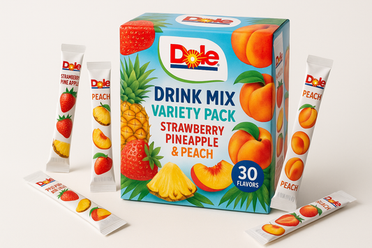 Dole Drink Mix, Strawberry Pineapple/Peach Variety Pack 30 sticks