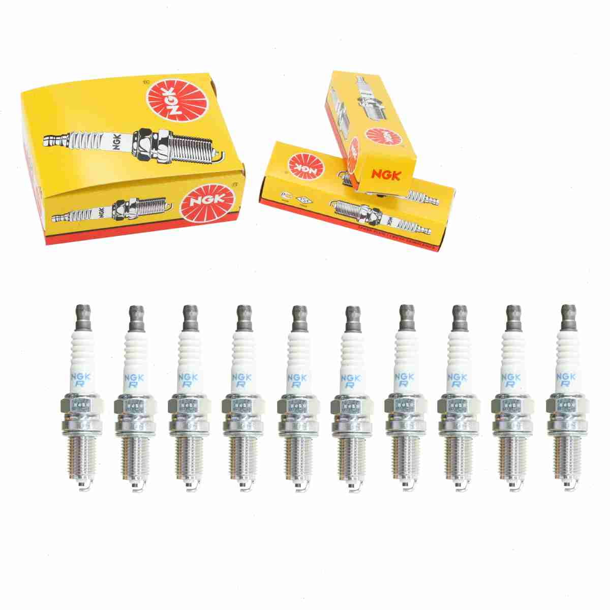 10 pc NGK 3481 Standard Spark Plugs for 09482-00446 1413211S 1765258 1A04-18-110 22401-C99X0 3178 3278 3283 7416 948 98069-5697Q D5RTC MS851316 RA10HC RA8GHC XU20EP-U XU20EPR-U XU20EPRZU YR7LPP332W