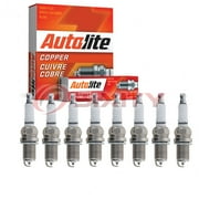 8 pc Autolite 3924 Copper Core Spark Plugs for 1148 3006 41-602 71 AGSP32 W6B Ignition Wire Secondary Fits select: 2000-2008 TOYOTA COROLLA, 2001-2009 TOYOTA PRIUS